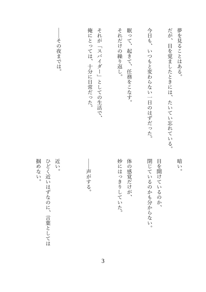 【小説本】帰る場所の名前 Wandering in the noise Somnium falsi