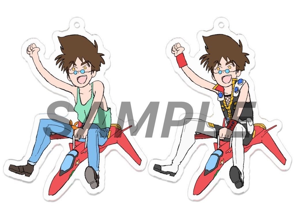 ゆる熱気アクリルキーホルダー✈️
