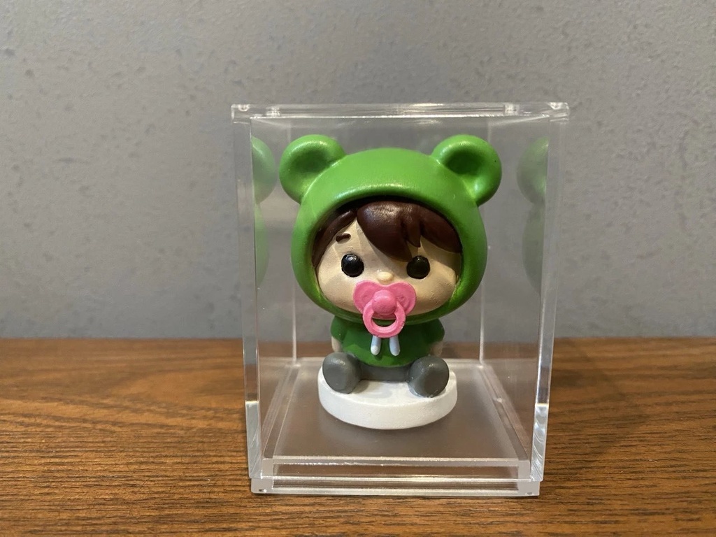 【受注生産】ぽこにゃん(ベビーバージョン)未塗装3Dプリントフィギュア|3体セット