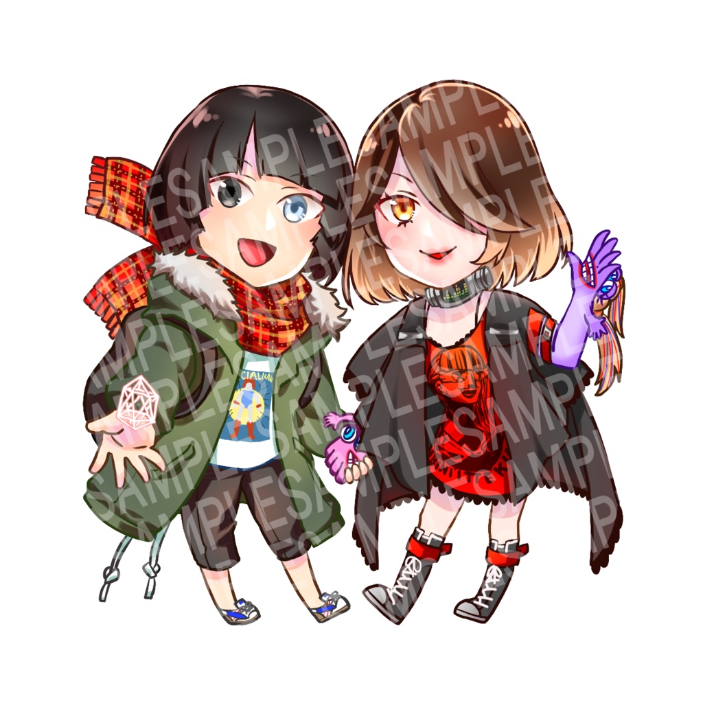 NTカムイ&ミドリカワミドリ　アクリルスタンド　7cm