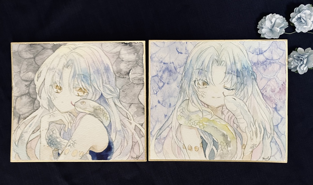 水彩原画(色紙)
