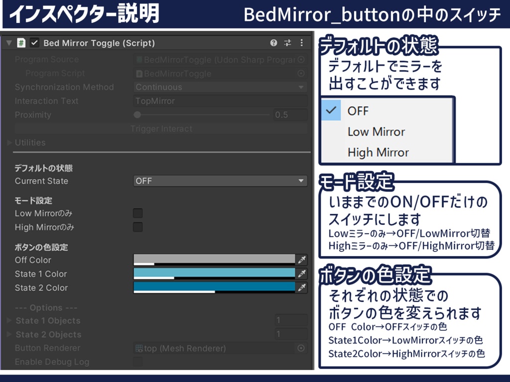【無料】VR睡眠用ベッドミラーギミック BedMirror