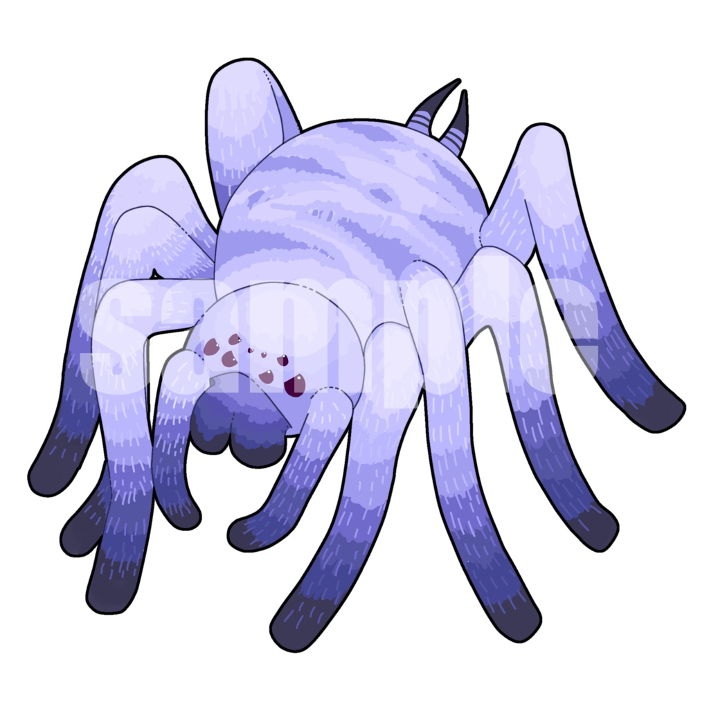 絵柄が違いすぎるクトゥルフ神話生物素材「レンの蜘蛛」