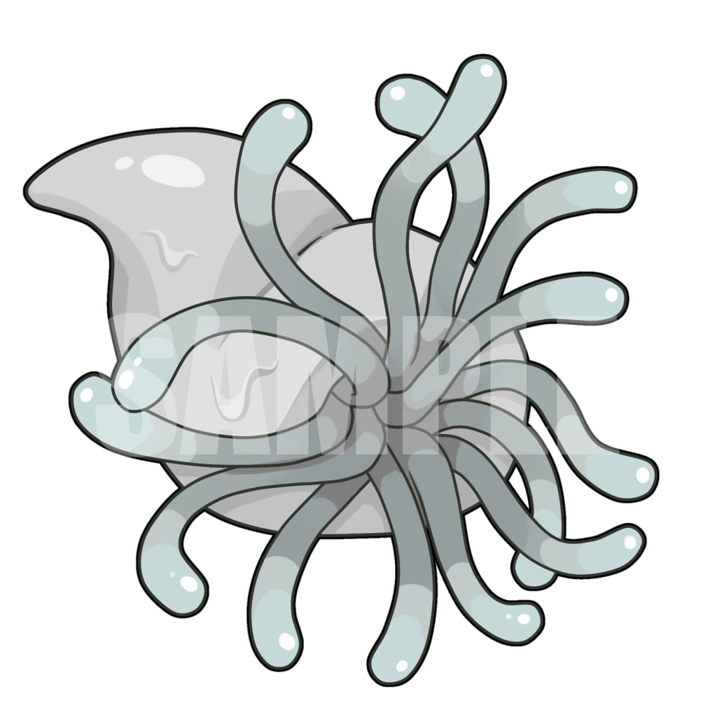 絵柄が違いすぎるクトゥルフ神話生物素材「クトーニアン」