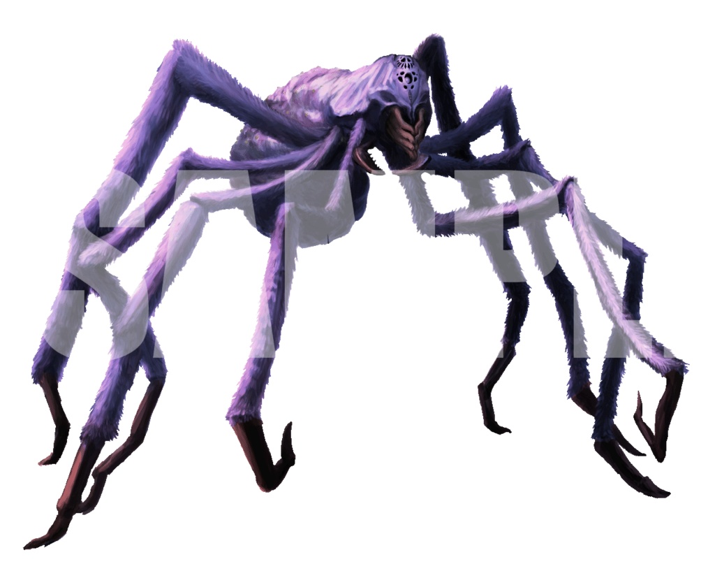 動く!絵柄が違いすぎるクトゥルフ神話生物素材「レンの蜘蛛」SPLL:E193088