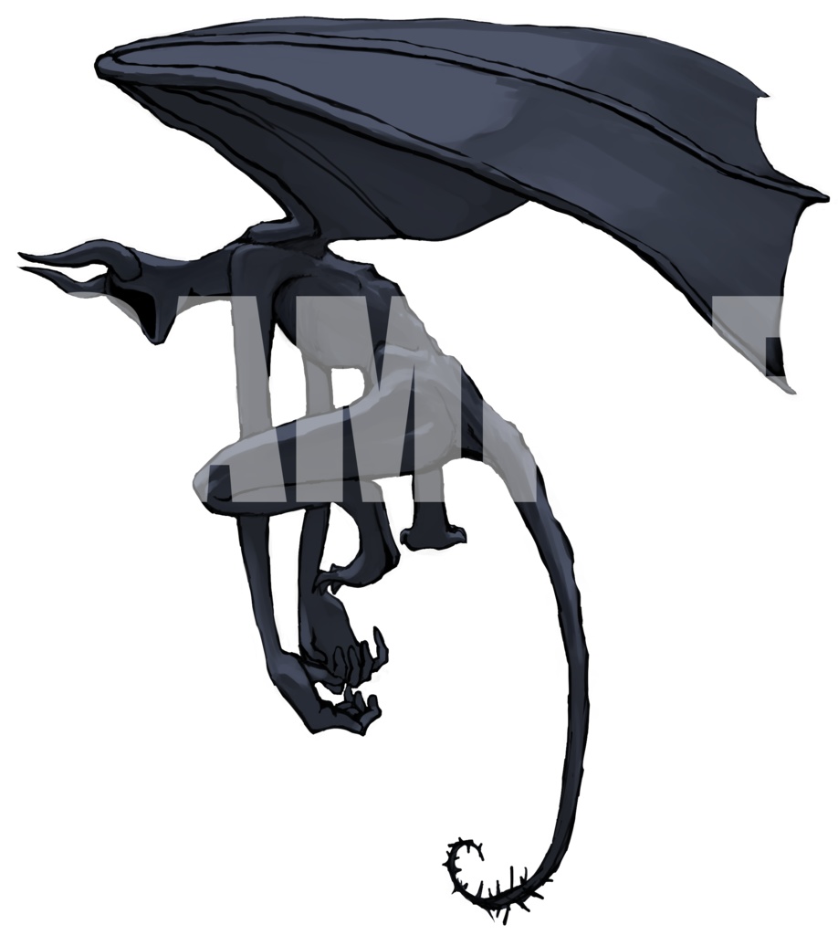 絵柄が違いすぎるクトゥルフ神話生物素材「ナイトゴーント」