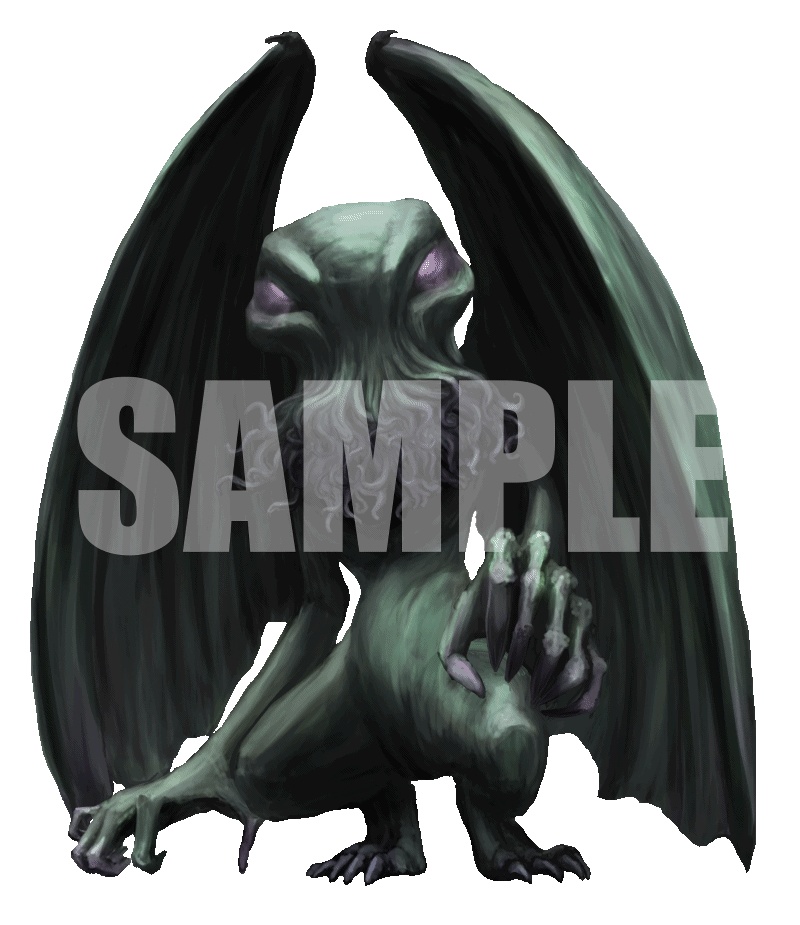 動く!絵柄が違いすぎるクトゥルフ神話生物素材「クトゥルフの星の落とし子」SPLL:E193693