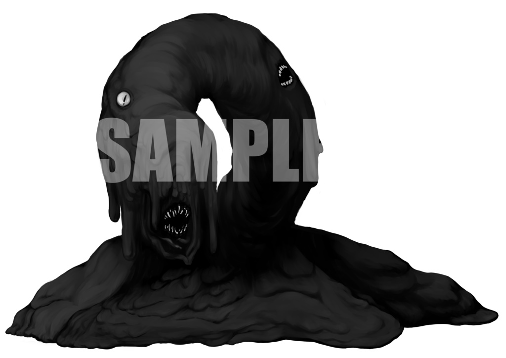 絵柄が違いすぎるクトゥルフ神話生物素材「無形の落とし子」