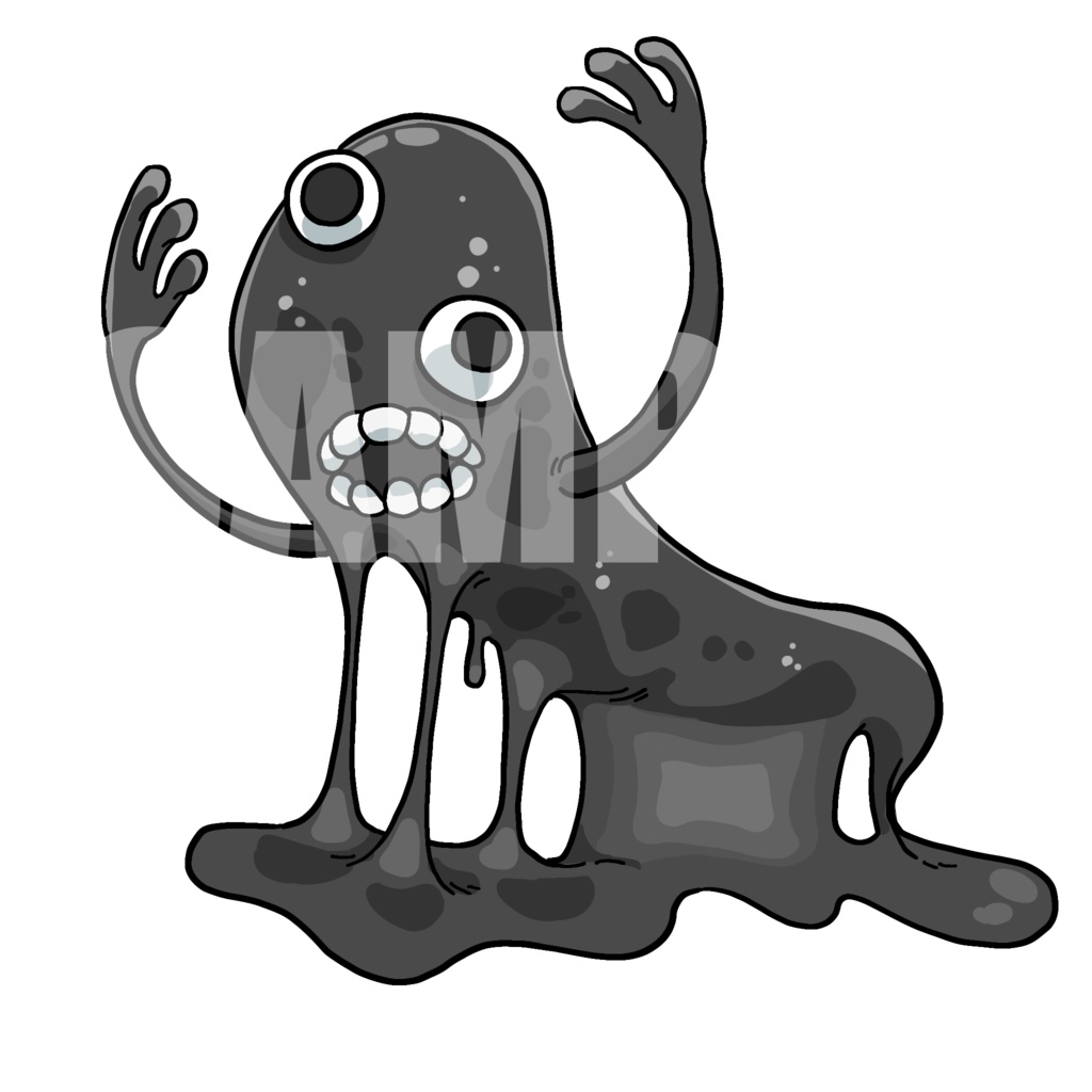 絵柄が違いすぎるクトゥルフ神話生物素材「無形の落とし子」