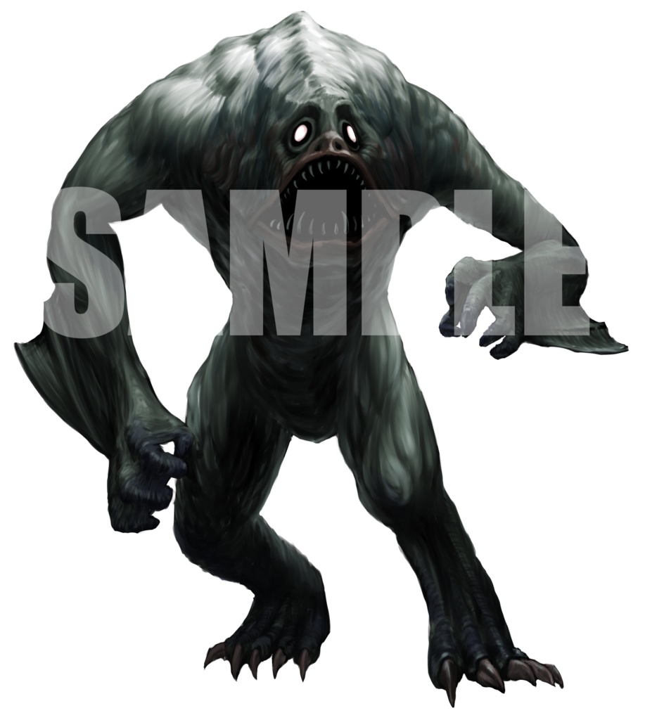 絵柄が違いすぎるクトゥルフ神話生物素材「深きもの」