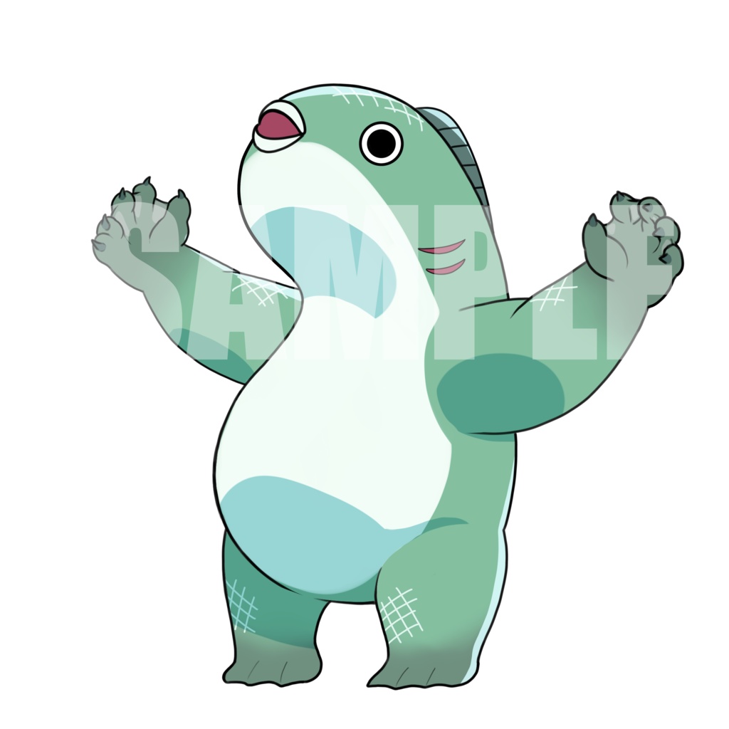 絵柄が違いすぎるクトゥルフ神話生物素材「深きもの」