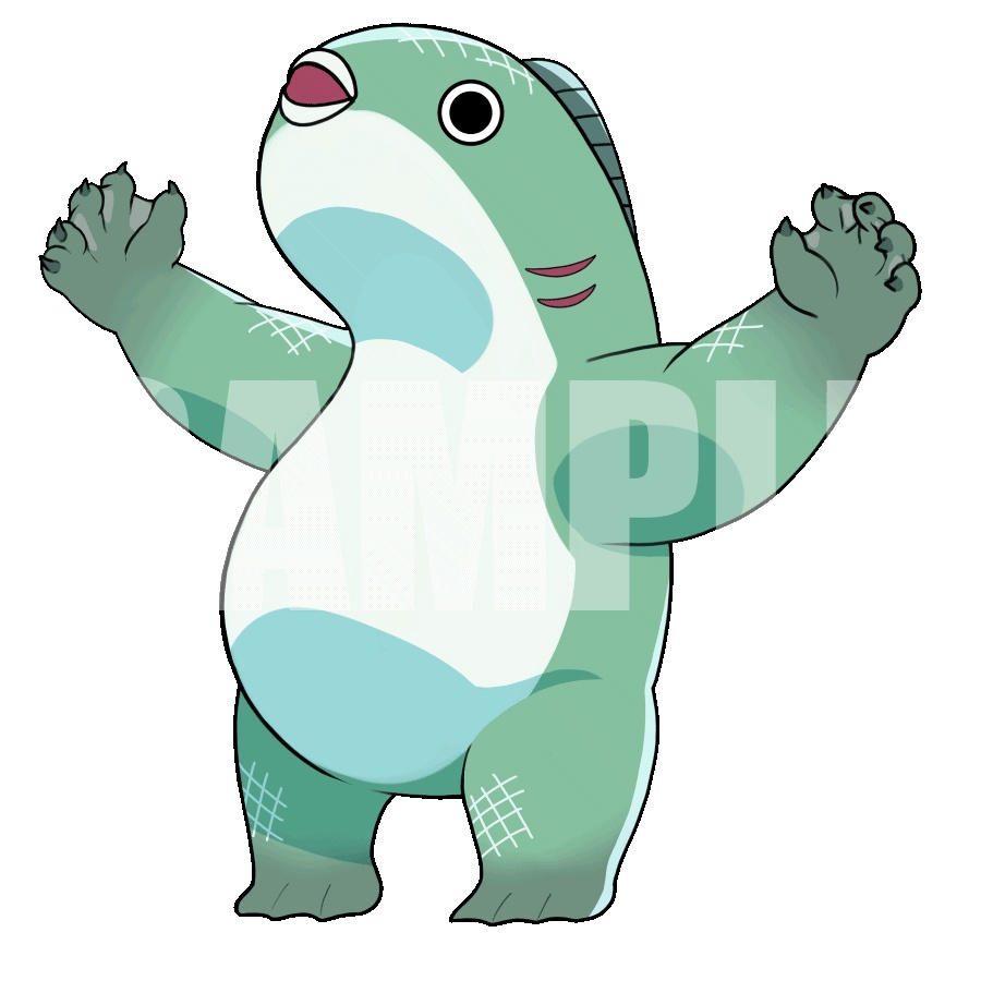 動く!絵柄が違いすぎるクトゥルフ神話生物素材「深きもの」SPLL:E192174