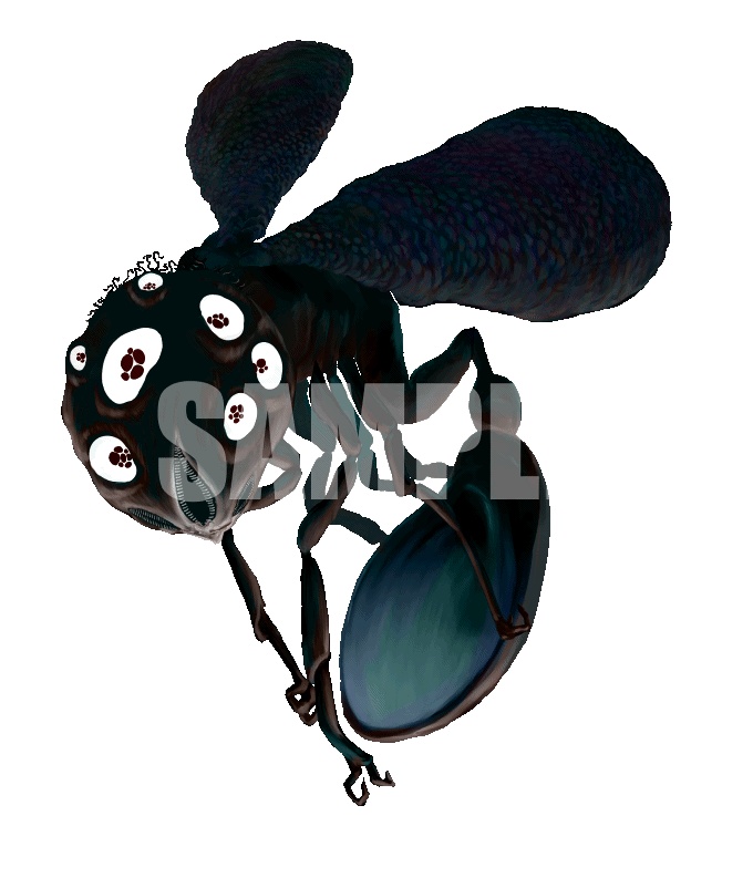 動く!絵柄が違いすぎるクトゥルフ神話生物素材「シャッガイからの昆虫」SPLL:E192329