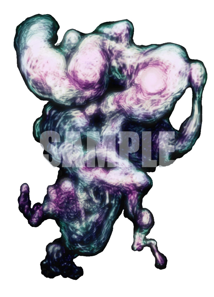 動く!絵柄が違いすぎるクトゥルフ神話生物素材「宇宙からの色」SPLL:E192507