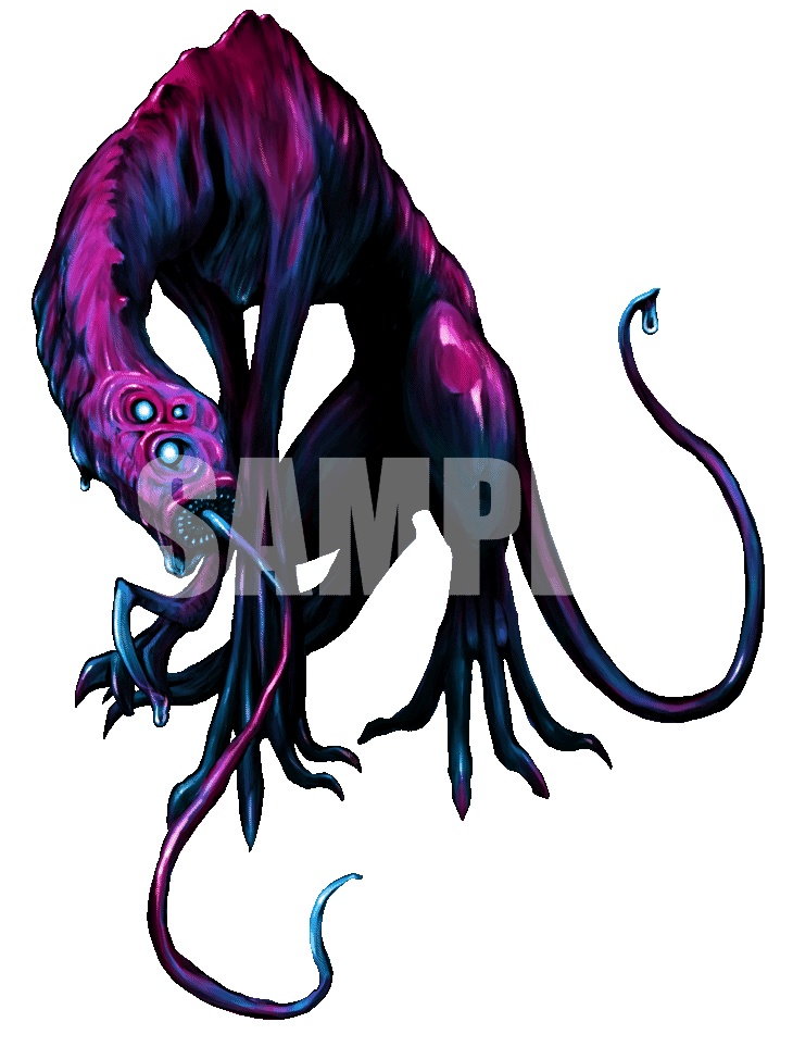 動く!絵柄が違いすぎるクトゥルフ神話生物素材「ティンダロスの猟犬」SPLL:E192762