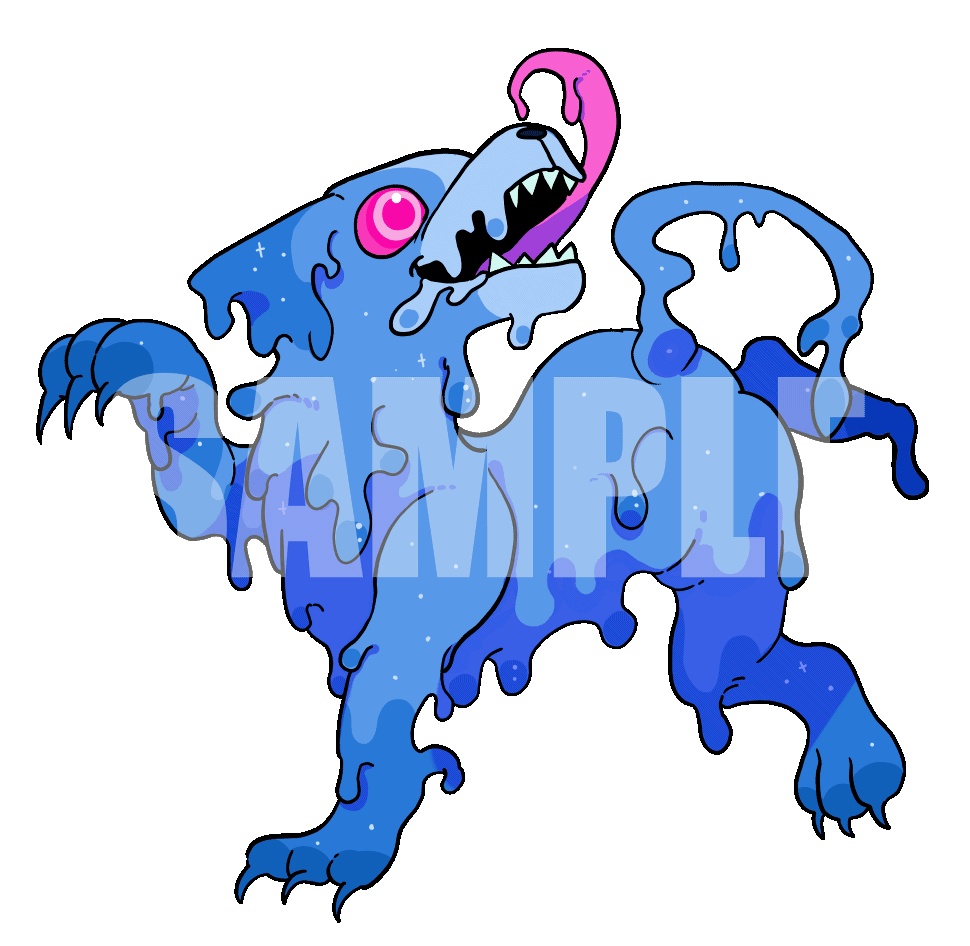 動く!絵柄が違いすぎるクトゥルフ神話生物素材「ティンダロスの猟犬」SPLL:E192762