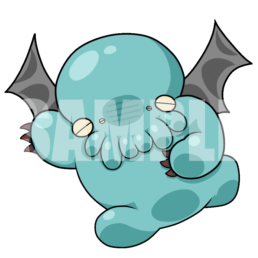 動く!絵柄が違いすぎるクトゥルフ神話生物素材12種まとめセットSPLL:E193693