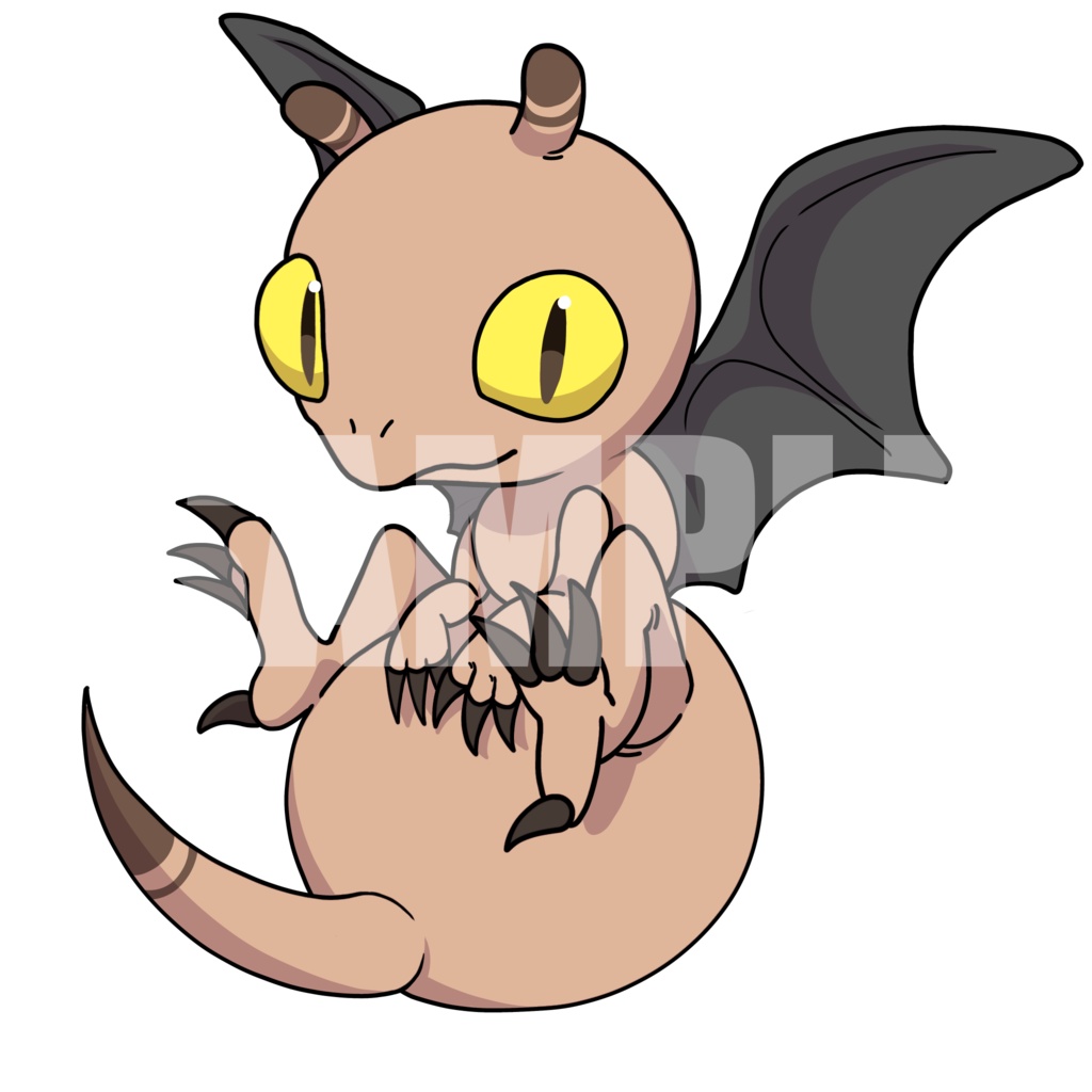 絵柄が違いすぎるクトゥルフ神話生物素材「ビヤーキー」