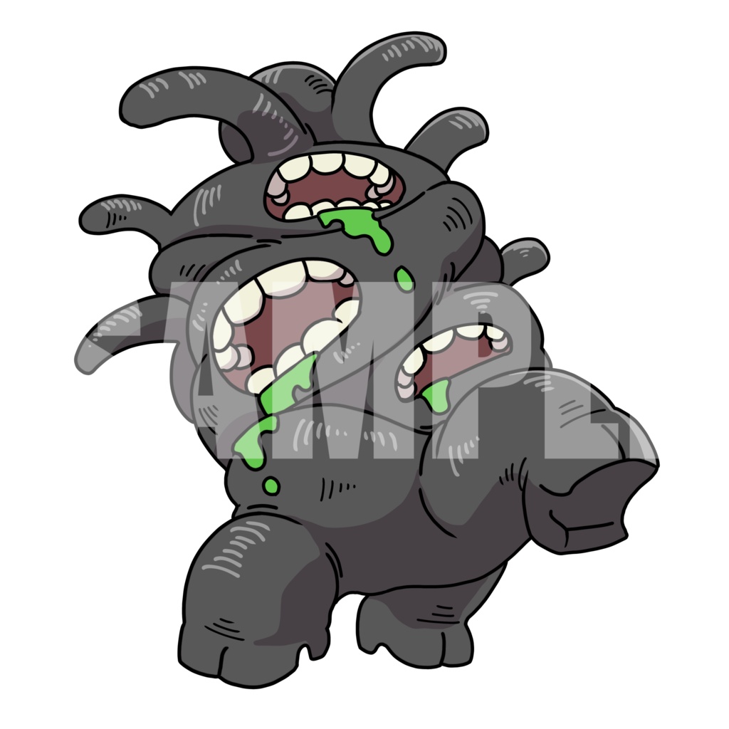 絵柄が違いすぎるクトゥルフ神話生物素材「黒い仔山羊」