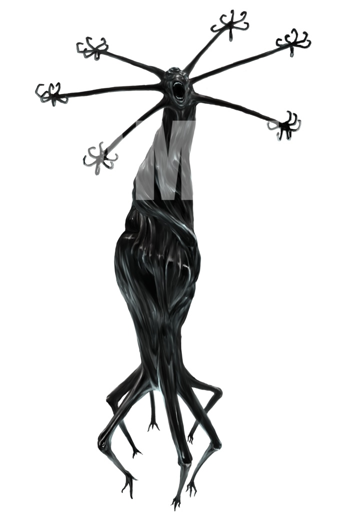 絵柄が違いすぎるクトゥルフ神話生物素材「ザイクロトルからの怪物」