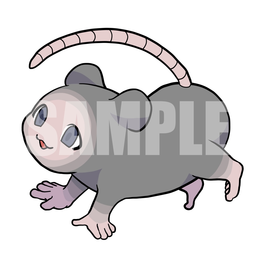 絵柄が違いすぎるクトゥルフ神話生物素材「ネズミ怪物」