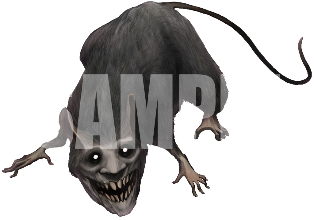 動く!絵柄が違いすぎるクトゥルフ神話生物素材「ネズミ怪物」SPLL:E190380