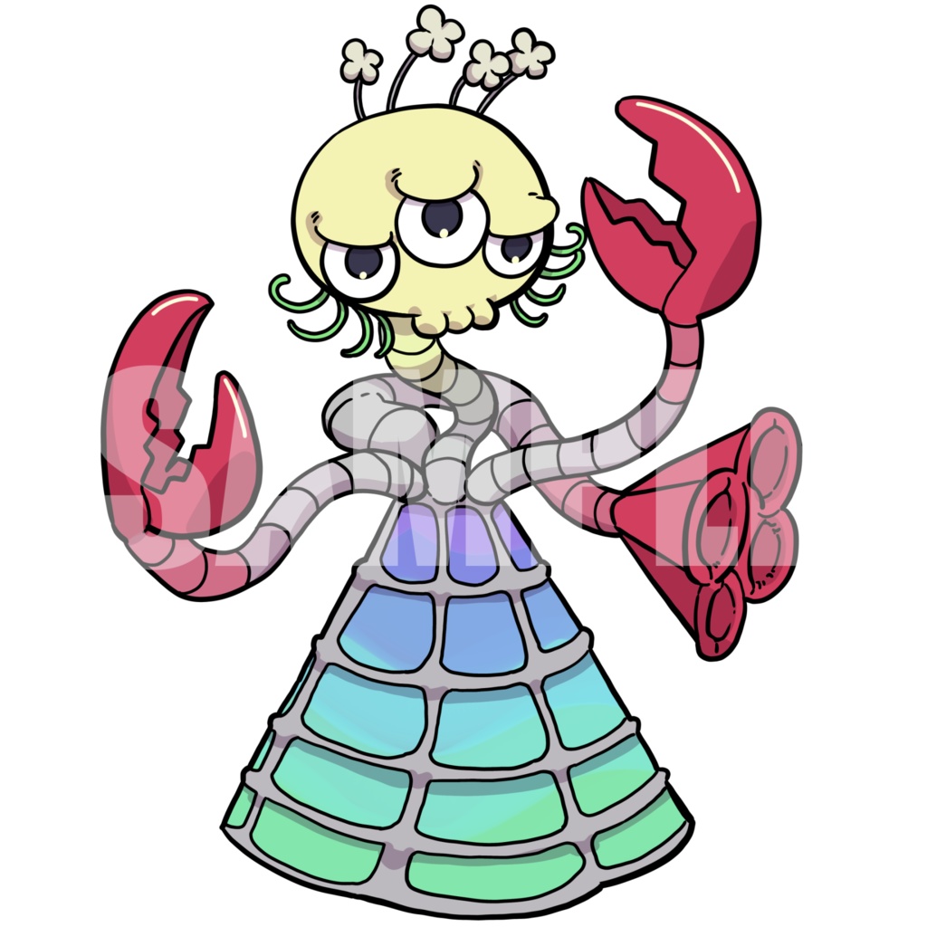 絵柄が違いすぎるクトゥルフ神話生物素材「イスの偉大なる種族」