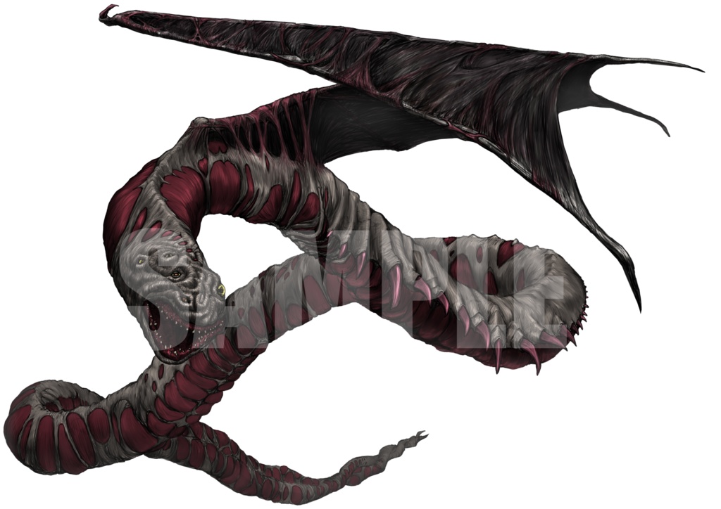 絵柄が違いすぎるクトゥルフ神話生物素材「忌まわしき狩人」