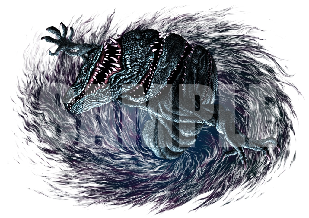 絵柄が違いすぎるクトゥルフ神話生物素材「ロイガー」