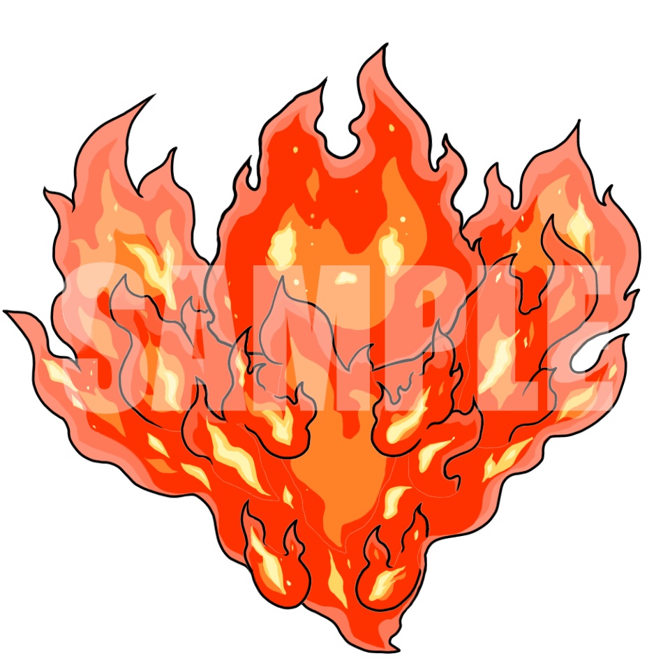 動く!絵柄が違いすぎるクトゥルフ神話生物素材「炎の精」SPLL:E189302