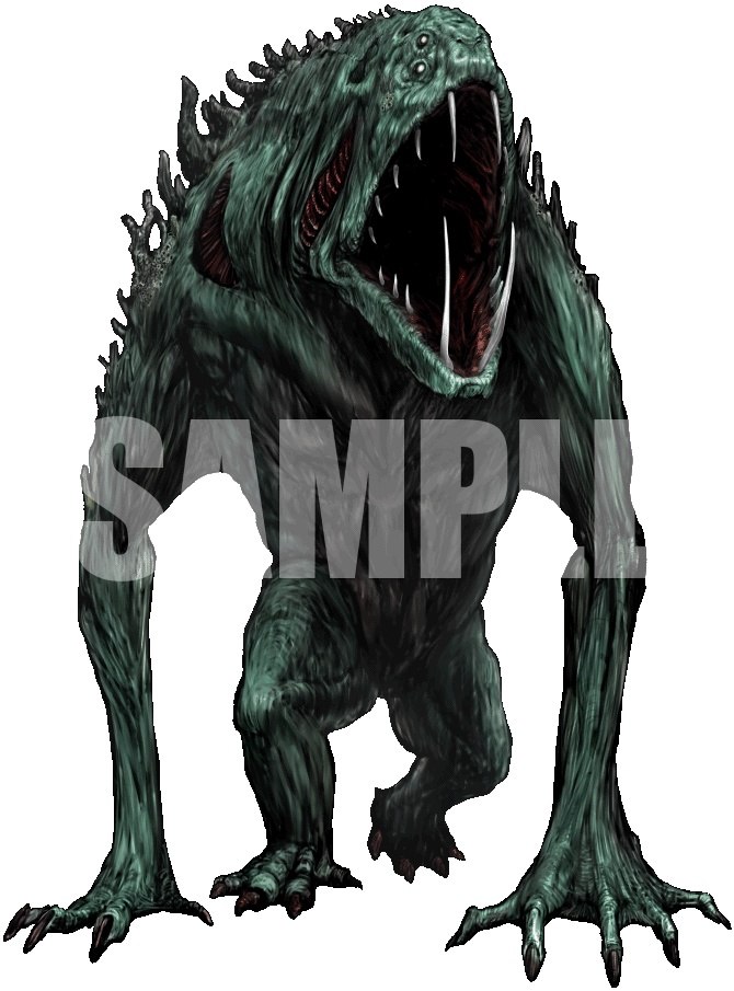 動く!絵柄が違いすぎるクトゥルフ神話生物素材「ダゴン」SPLL:E189410