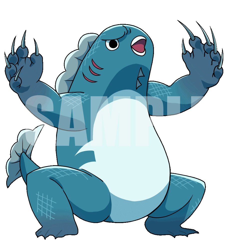 動く!絵柄が違いすぎるクトゥルフ神話生物素材「ハイドラ」SPLL:E189558