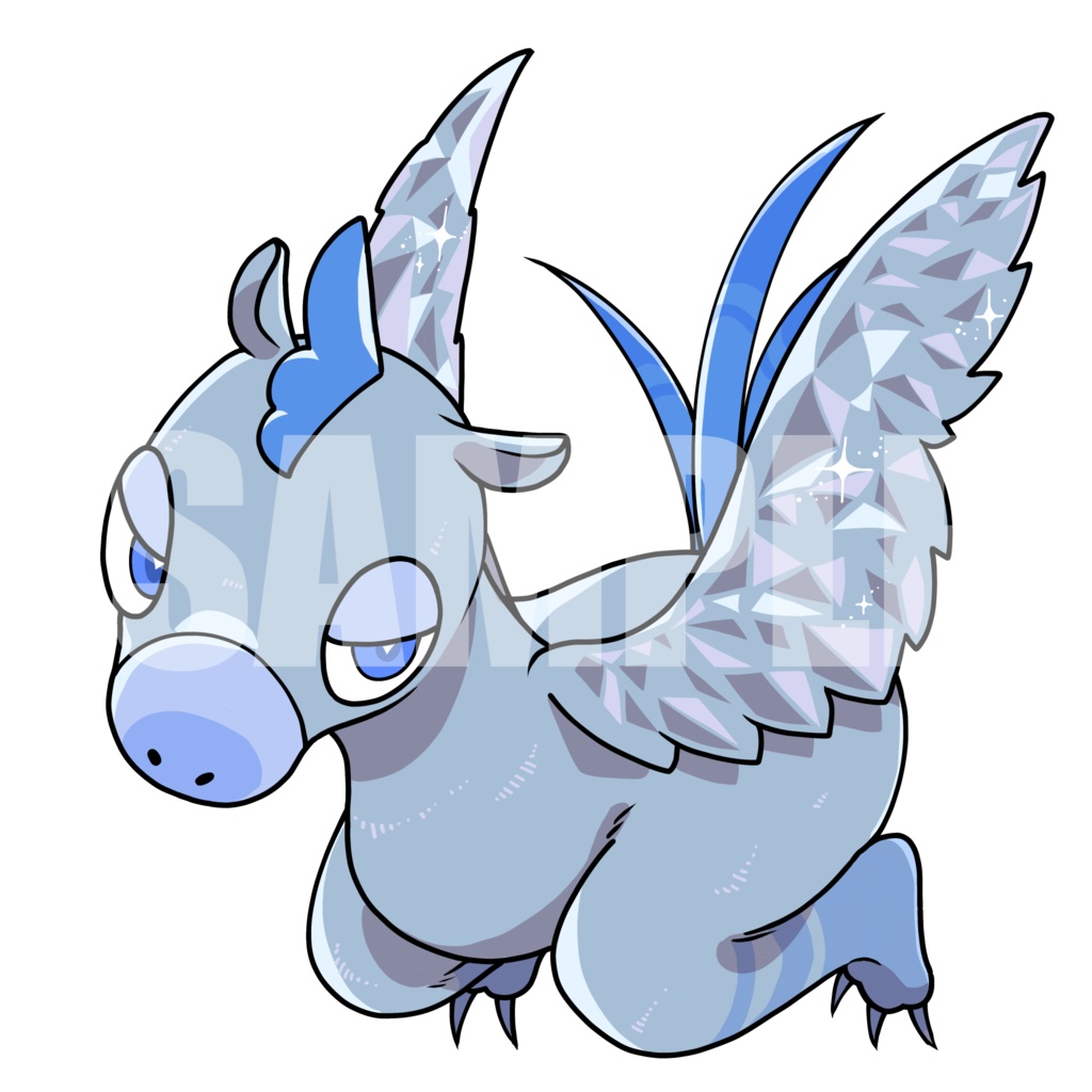 絵柄が違いすぎるクトゥルフ神話生物素材「シャンタク鳥」