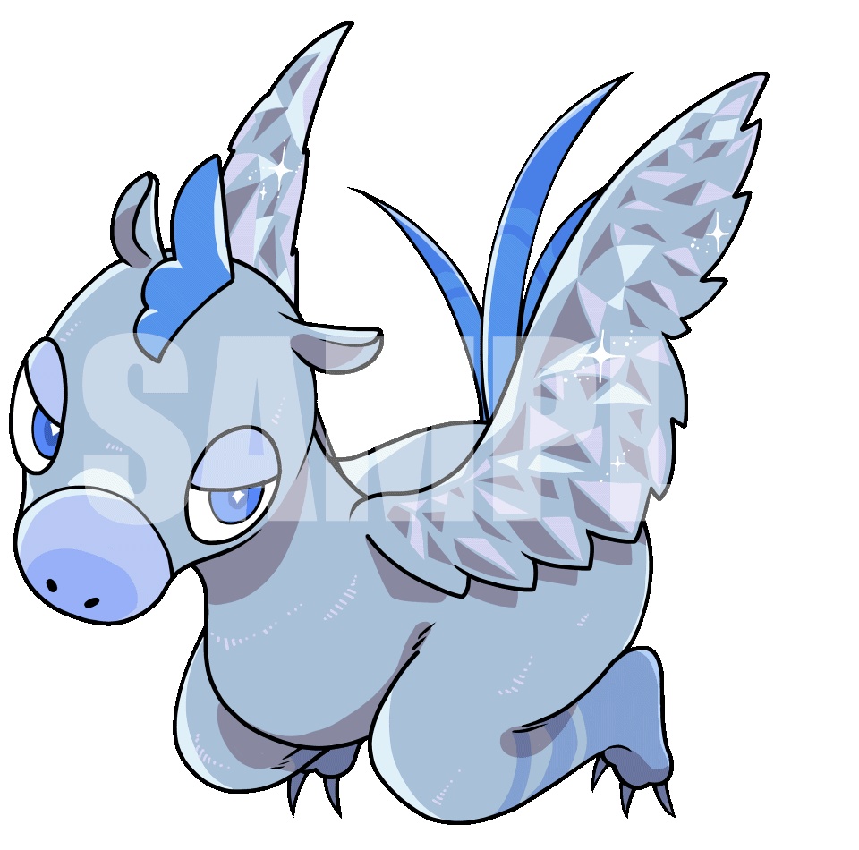 動く!絵柄が違いすぎるクトゥルフ神話生物素材「シャンタク鳥」SPLL:E189753