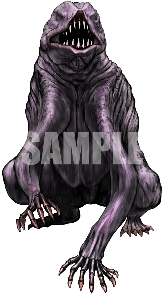 絵柄が違いすぎるクトゥルフ神話生物素材「空鬼」