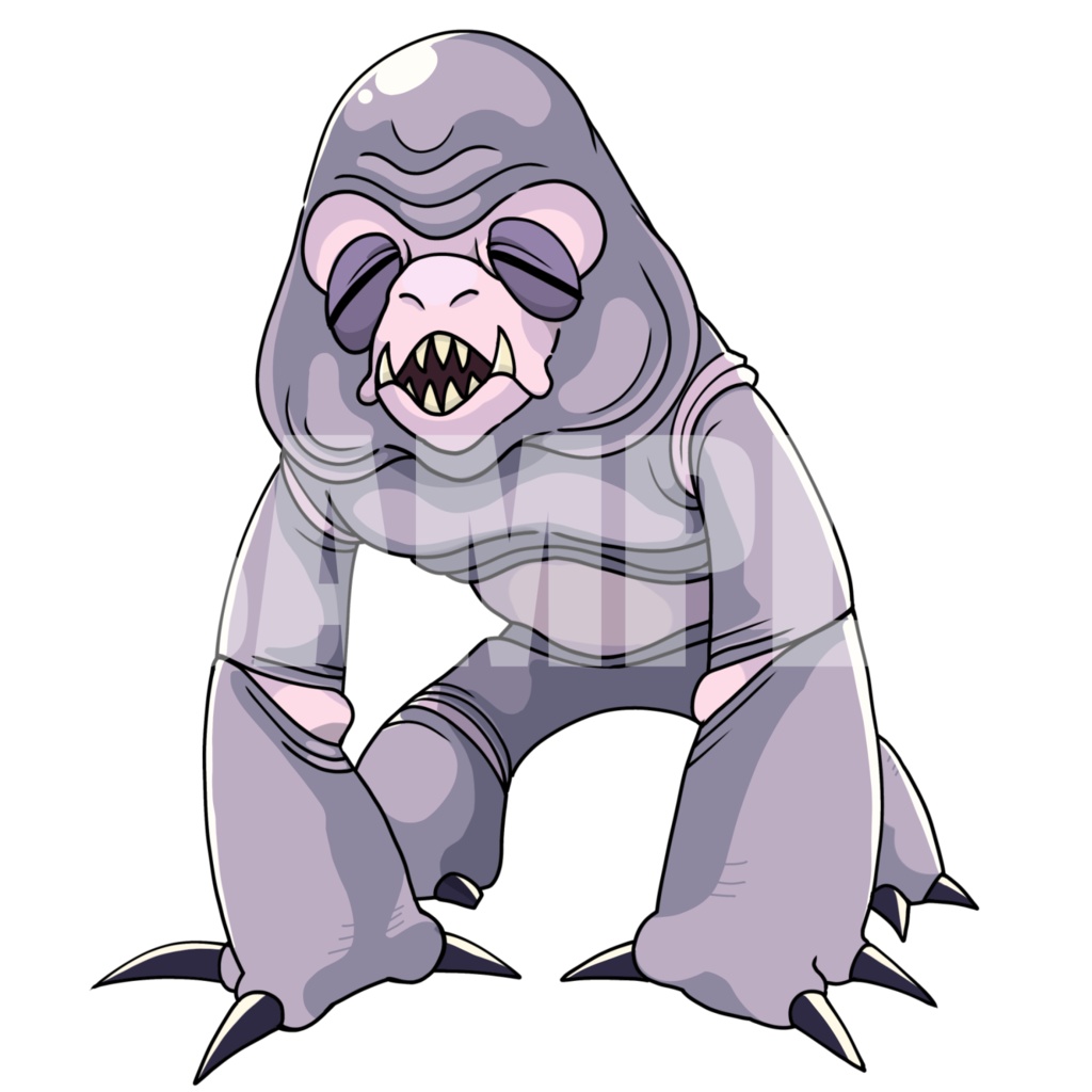 絵柄が違いすぎるクトゥルフ神話生物素材「空鬼」