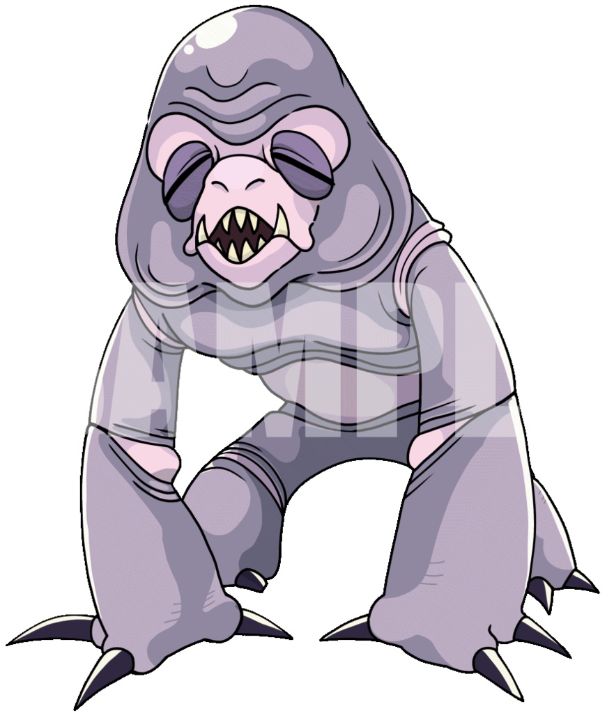 動く!絵柄が違いすぎるクトゥルフ神話生物素材「空鬼」SPLL:E189830