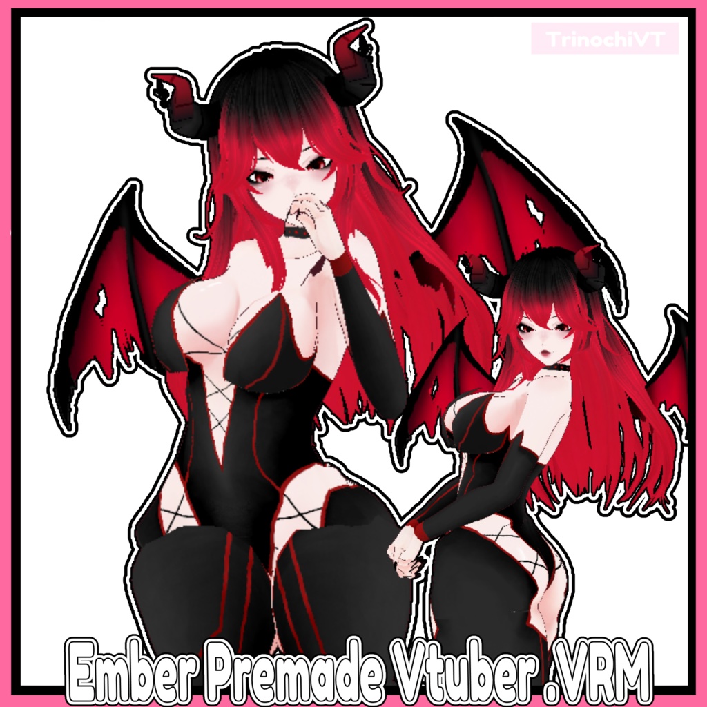 【VRoid】Ember Premade Vtuber .vrm