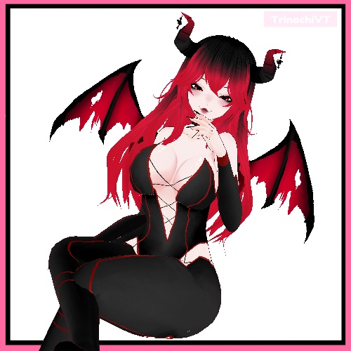 【VRoid】Ember Premade Vtuber .vrm