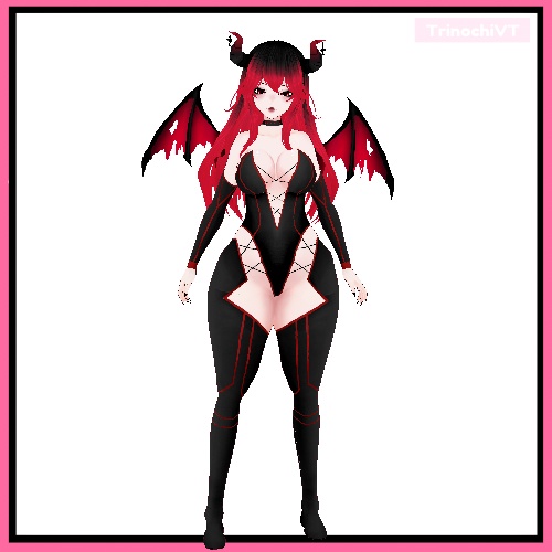 【VRoid】Ember Premade Vtuber .vrm