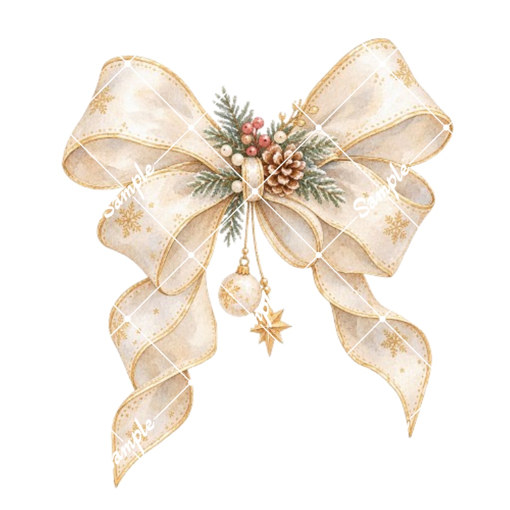 クリスマスカフェ水彩素材15点|背景透過PNG|冬のカフェイラスト