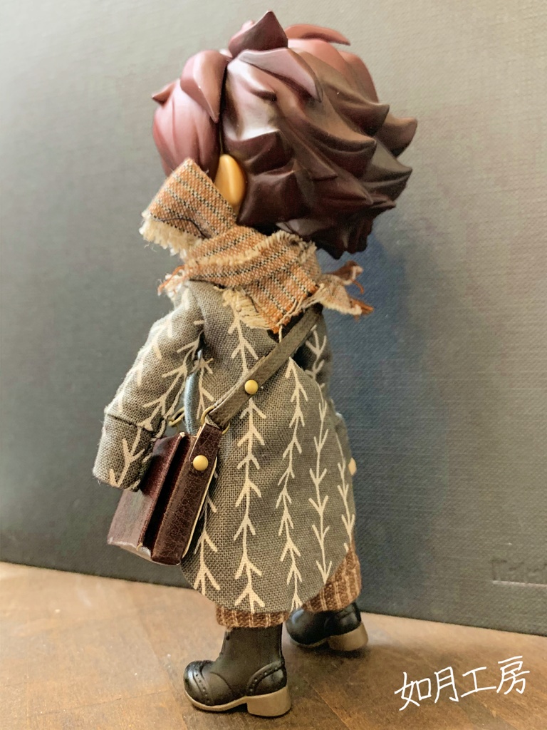 斜めがけカバン こげ茶/茶色【オビツ11サイズ】Ver1.3