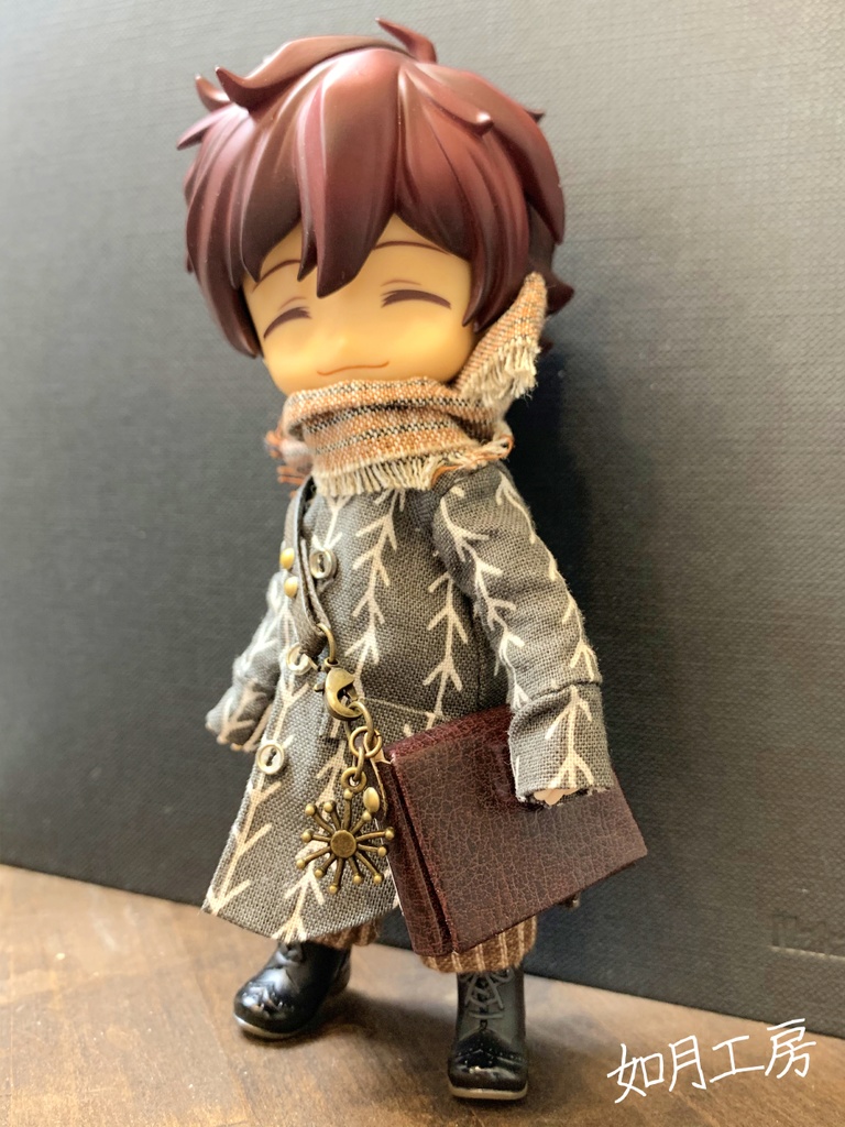 斜めがけカバン こげ茶/茶色【オビツ11サイズ】Ver1.3