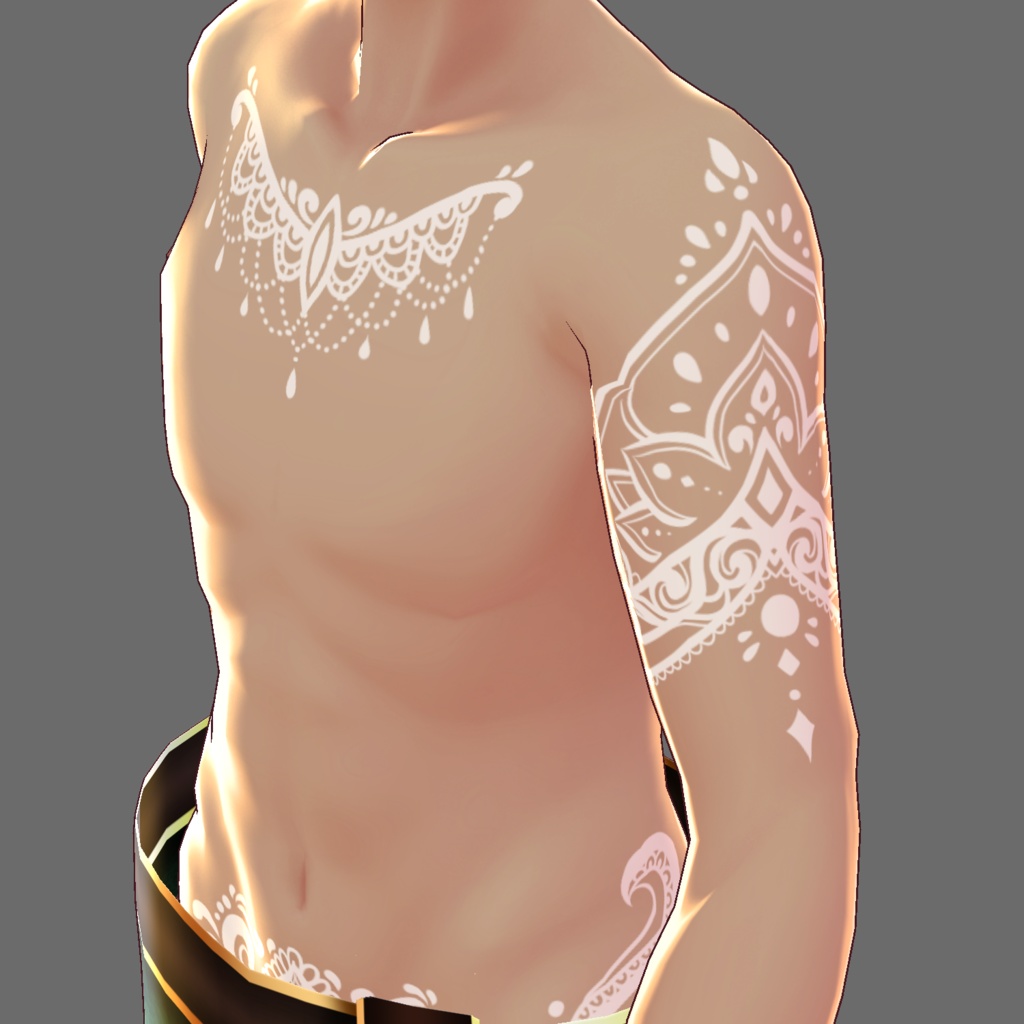 【Vroid テクスチャ】オアシスのタトゥー