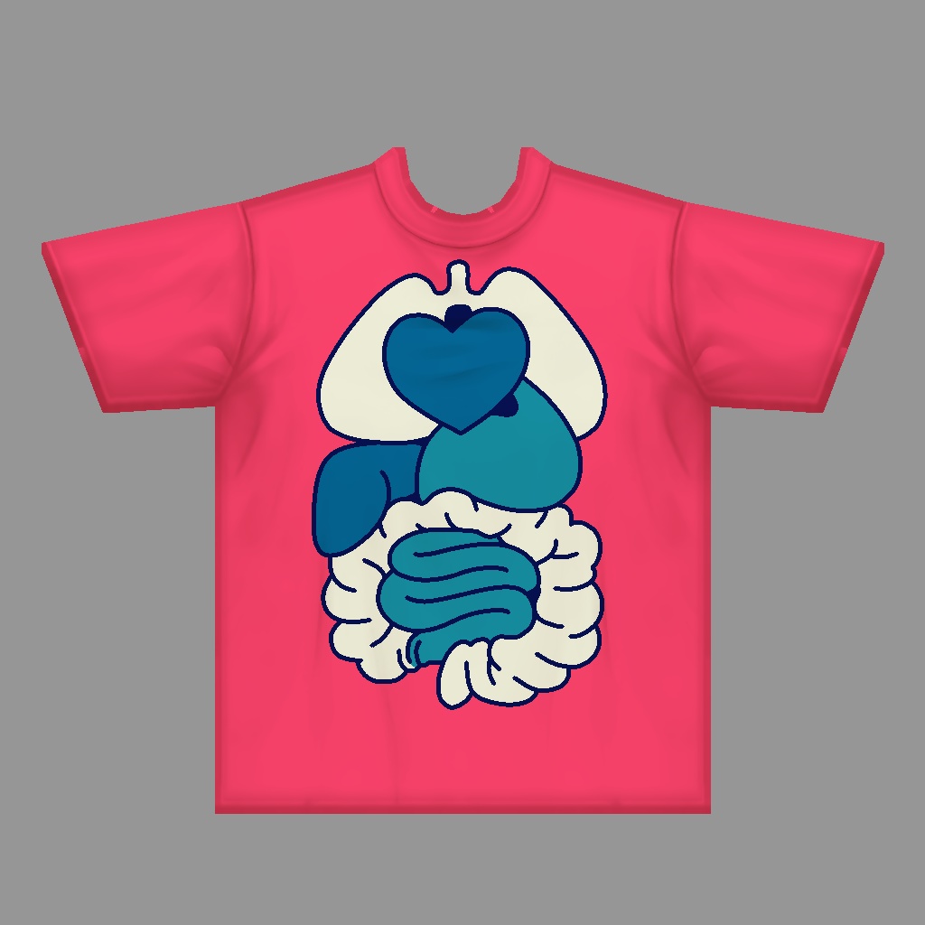 【VRoid】おもしろTシャツ12種類詰め合わせ【テクスチャ】