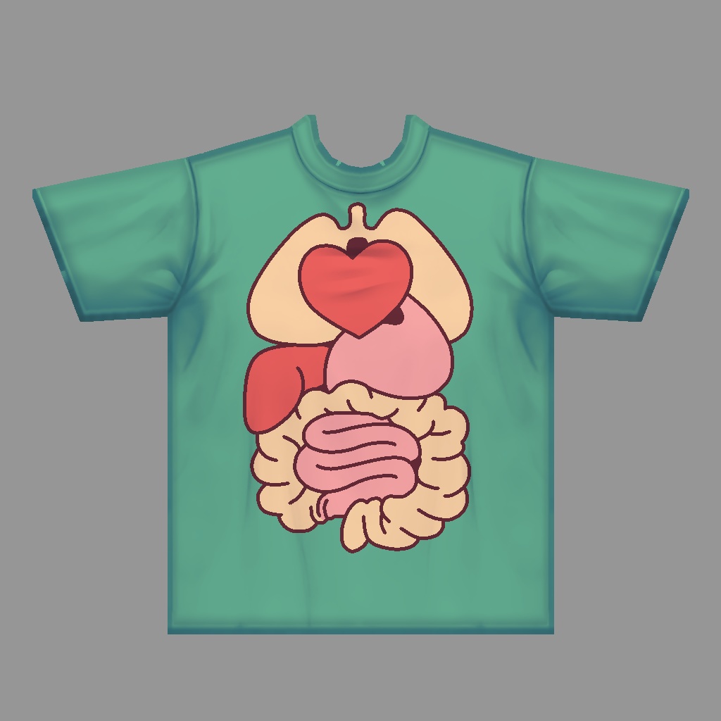 【VRoid】おもしろTシャツ12種類詰め合わせ【テクスチャ】