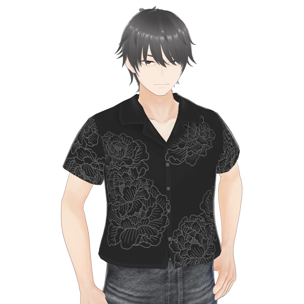 VRoid『柄シャツセット01』(4種類)