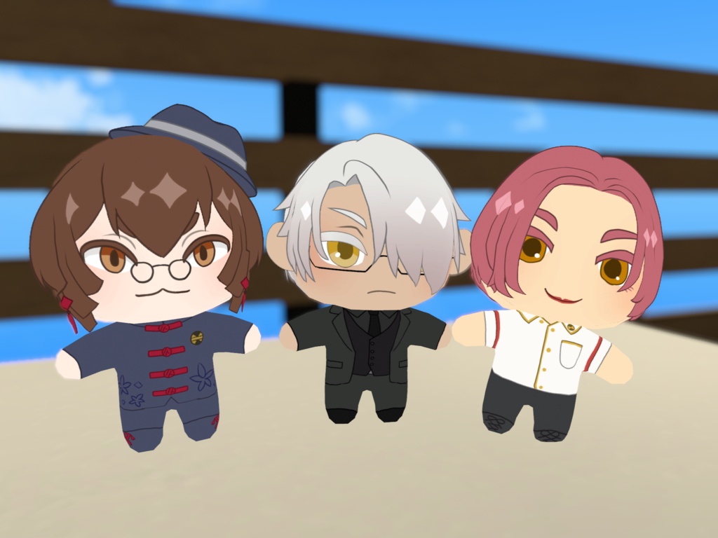 【無料】ぬいキット用テクスチャ『シャークポカリプスセット』