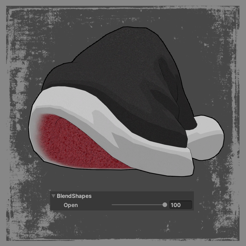 【無料あり】黒き三角帽子-BlackSantaHat2024