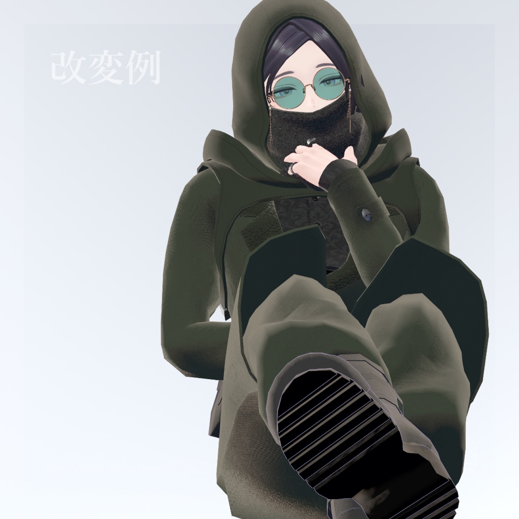 【7アバター対応】TacticalAbaya【アバター用衣装】